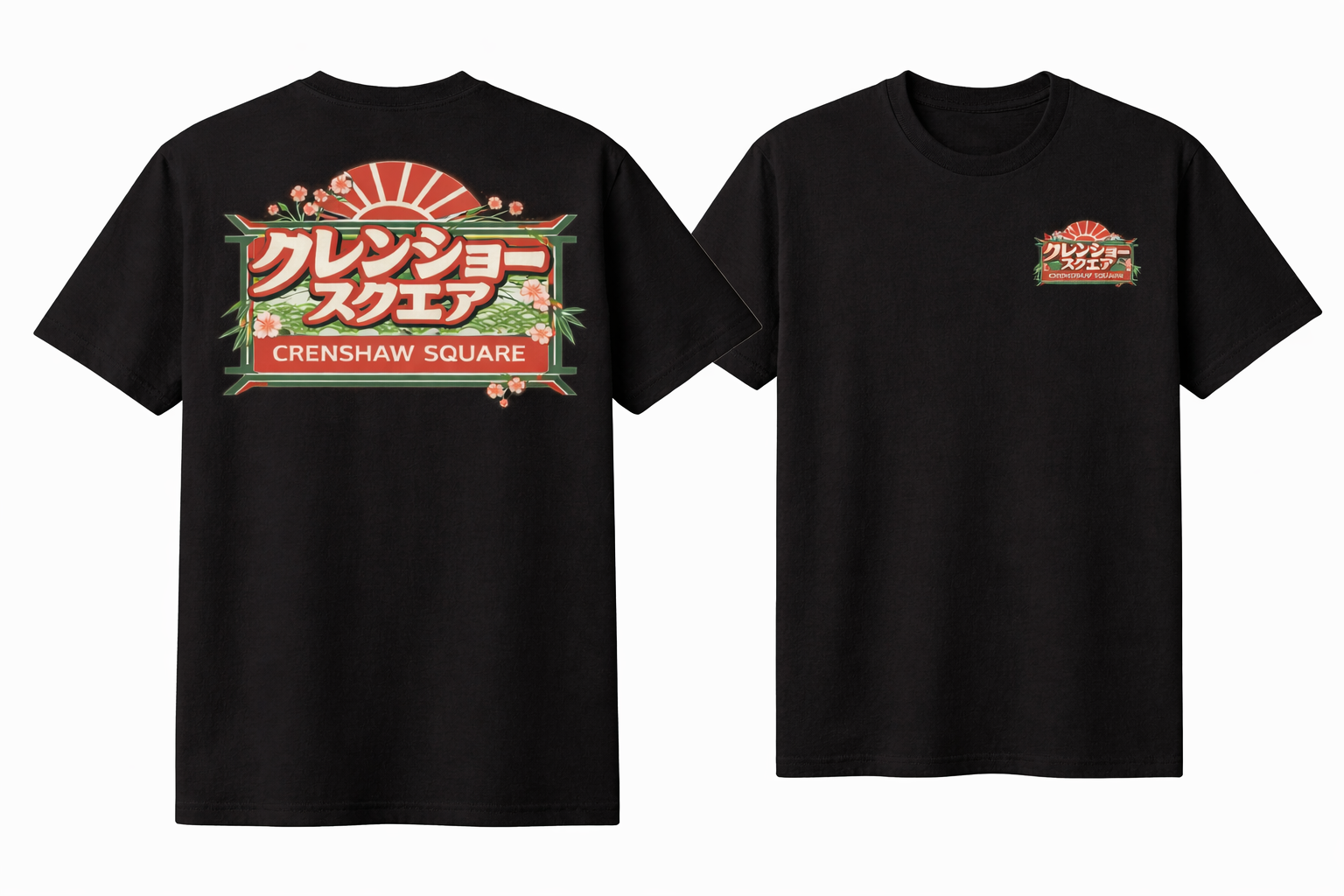 "Classic" Japanese Crenshaw Square T Black